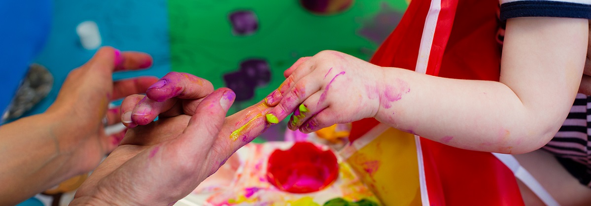 Messy play sensory morning