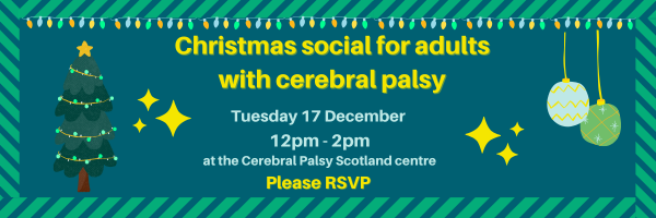 Christmas social for adults with cerebral palsy